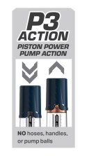 Pump Worx - Przezroczysta Pompka Do Penisa Z Potężnym Ssaniem Max Boost Blue Pump Worx