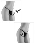 Stringi Kokardka Z Wibracyjnym Korkiem Analnym I Pilotem S-L HOOKUP PANTIES