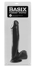 Basix - Realistyczne Dildo Z Jądrami Czarne 31 Cm Basix Rubber Works