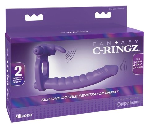 Fantasy C-Ringz- Pierścień Na Penisa I Dildo Z Króliczkiem Stymulator Łechtaczki Fantasy C-Ringz Fantasy C-Ringz- Pierścień Na Penisa I Dildo Z Króliczkiem Stymulator Łechtaczki Fantasy C-Ringz