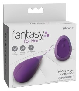 Fantasy For Her - Wibrujące Jajko Z Pilotem 12,1 Cm Fioletowe Fantasy For Her