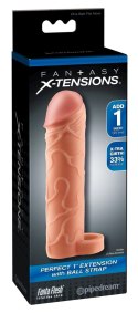 Fantasy X-Tensions - Nakładka Na Penisa 33% Większy Penis +2.5cm Cielisty Fantasy X-TENSIONS