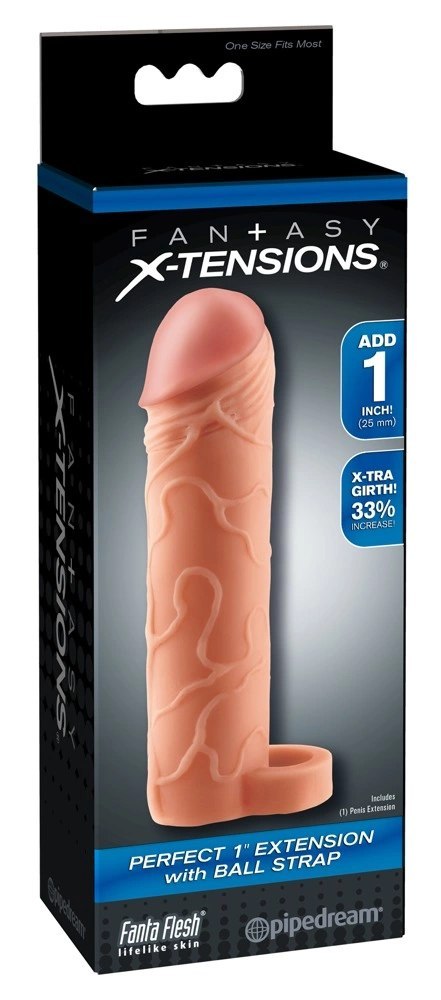 Fantasy X-Tensions - Nakładka Na Penisa 33% Większy Penis +2.5cm Cielisty Fantasy X-TENSIONS Fantasy X-Tensions - Nakładka Na Penisa 33% Większy Penis +2.5cm Cielisty Fantasy X-TENSIONS
