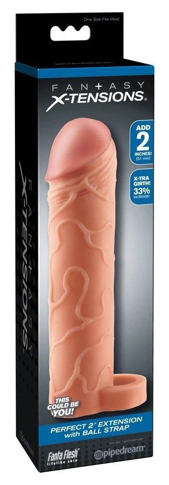 Fantasy X-Tensions - Nakładka Na Penisa 33% Większy Penis +5.1cm Cielisty 19cm Fantasy X-TENSIONS Fantasy X-Tensions - Nakładka Na Penisa 33% Większy Penis +5.1cm Cielisty 19cm Fantasy X-TENSIONS
