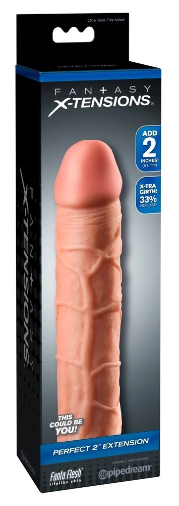 Fantasy X-Tensions - Nakładka Na Penisa 33% Większy Penis +5.1cm Cielisty Fantasy X-TENSIONS Fantasy X-Tensions - Nakładka Na Penisa 33% Większy Penis +5.1cm Cielisty Fantasy X-TENSIONS