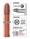 Fantasy X-Tensions - Nakładka Na Penisa 33% Większy Penis +7.6cm Cielisty Fantasy X-TENSIONS