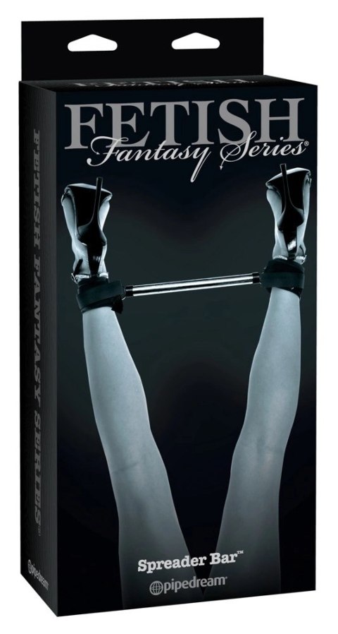 Fetish - Czarne Mankiety Na Kostki Z Srebrną Rozpurką Bdsm Fetish Fantasy Series Limited Edition