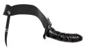 Fetish Fantasy Series - Puste Naturalne Dildo Z Paskiem Czarne 18cm Fetish Fantasy Series