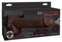 Fetish Fantasy Series - Strap-On Z Naturalnym Dildo Z Wytryskiem 25,4 Brązowe Fetish Fantasy Series