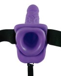 Fetish Fantasy Series - Strap-On Z Naturalnym Zakrzywionym Wibratorem Fiolet Fetish Fantasy Series