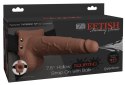 Fetish Fantasy Series - Uprząż Strap-On Z Dildo Z Wytryskiem 21,6 cm Brązowe Fetish Fantasy Series