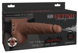 Fetish Fantasy Series - Uprząż Strap-On Z Dildo Z Wytryskiem 21,6 cm Brązowe Fetish Fantasy Series