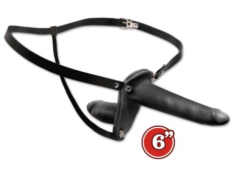 Fetish Fantasy Series - Uprząż Strap-On Z Podwójnym Czarnym Dildo + Naklejki Na Sutki Fetish Fantasy Series Fetish Fantasy Series - Uprząż Strap-On Z Podwójnym Czarnym Dildo + Naklejki Na Sutki Fetish Fantasy Series