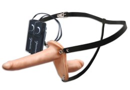 Fetish Fantasy Series - Uprząż Strap-On Z Podwójnym Wibratorem Cielisty Fetish Fantasy Series