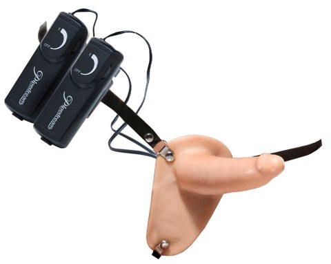 Fetish Fantasy Series - Uprząż Strap-On Z Podwójnym Wibratorem Cielisty Fetish Fantasy Series Fetish Fantasy Series - Uprząż Strap-On Z Podwójnym Wibratorem Cielisty Fetish Fantasy Series
