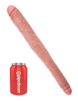 King Cock - Podwójne Realistyczne Dildo 41 CM Jasny Kolor Skóry King Cock