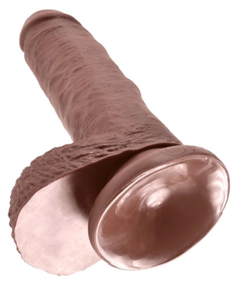 King Cock - Realistyczne Dildo Z Żołędziem Jądrami I Żyłkami 18 CM Brązowy Kolor Skóry King Cock King Cock - Realistyczne Dildo Z Żołędziem Jądrami I Żyłkami 18 CM Brązowy Kolor Skóry King Cock