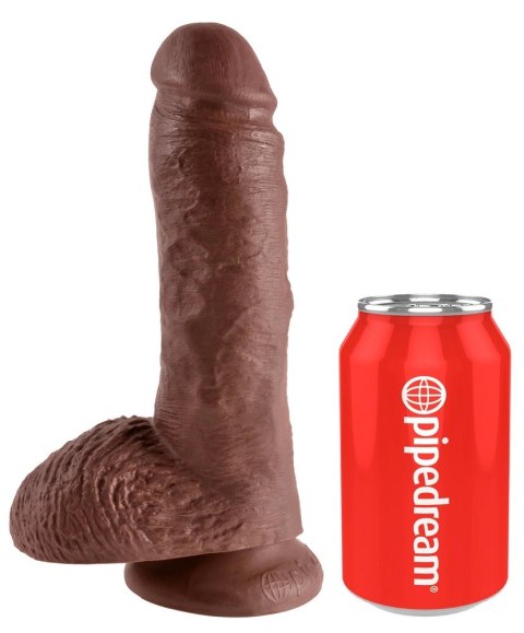 King Cock - Realistyczne Dildo Z Żołędziem Jądrami I Żyłkami 20 CM Ciemny Kolor Skóry King Cock King Cock - Realistyczne Dildo Z Żołędziem Jądrami I Żyłkami 20 CM Ciemny Kolor Skóry King Cock