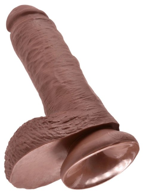 King Cock - Realistyczne Dildo Z Żołędziem Jądrami I Żyłkami 20 CM Ciemny Kolor Skóry King Cock King Cock - Realistyczne Dildo Z Żołędziem Jądrami I Żyłkami 20 CM Ciemny Kolor Skóry King Cock
