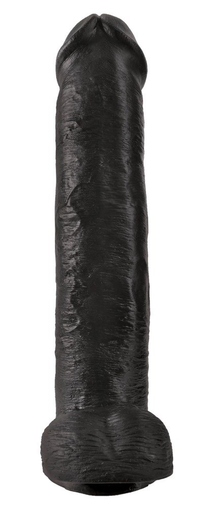King Cock - Realistyczne Duże Dildo Z Przyssawką 38 CM Czarny King Cock King Cock - Realistyczne Duże Dildo Z Przyssawką 38 CM Czarny King Cock