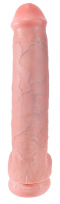 King Cock - Realistyczne Duże Dildo Z Przyssawką 38 CM Jasny Kolor Skóry King Cock