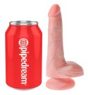 King Cock - Realistyczne Naturalne Dildo Z Przyssawką 15 CM Jasny Kolor Skóry King Cock