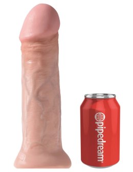 King Cock - Realistyczne Naturalne Dildo Z Żyłkami I Żołędziem 28 CM Jasny Kolor Skóry King Cock