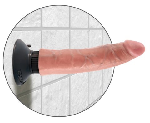 King Cock - Realistyczny Wibrator Jak Naturalny Penis Z Przyssawką 18 CM Jasny Kolor Skóry King Cock King Cock - Realistyczny Wibrator Jak Naturalny Penis Z Przyssawką 18 CM Jasny Kolor Skóry King Cock