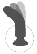 King Cock - Realistyczny Wibrator Jak Naturalny Penis Z Przyssawką 18 CM Jasny Kolor Skóry King Cock
