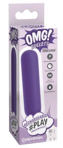 OMG! - Mini Wibrator Wibrobullet 10 Trybów Wibracji 7,6cm Fioletowy OMG!