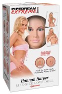 PED - Nadmuchiwana Lalka Z Realistyczną Twarzą Włosami I 2 Otworami Pipedream Extreme Dollz