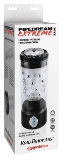 PET - Wibrujący Masturbator Odbyt Z 7 Trybami Rotacji I 3 Prędkościami Przezroczysty Pipedream Extreme Toyz