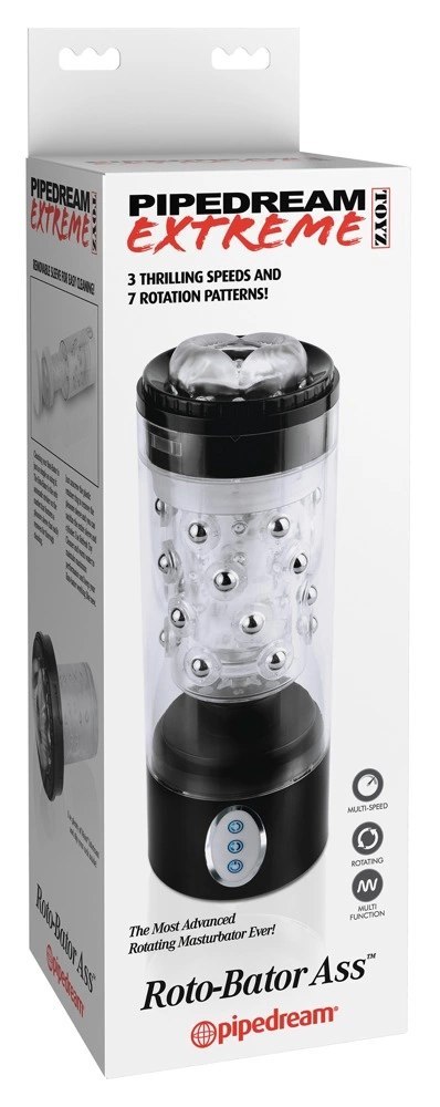 PET - Wibrujący Masturbator Odbyt Z 7 Trybami Rotacji I 3 Prędkościami Przezroczysty Pipedream Extreme Toyz PET - Wibrujący Masturbator Odbyt Z 7 Trybami Rotacji I 3 Prędkościami Przezroczysty Pipedream Extreme Toyz