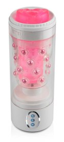 PET - Wibrujący Masturbator Z 7 Trybami Rotacji I 3 Prędkościami Przezroczysty Pipedream Extreme Toyz