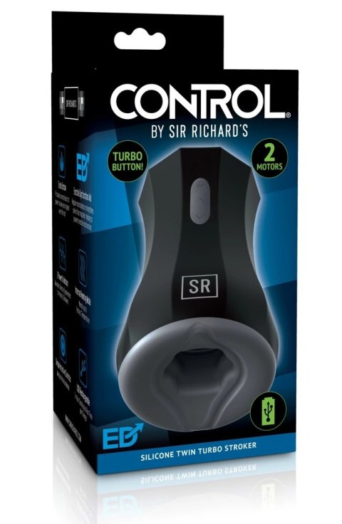Sir Richards - Masturbator 10 Trybów Wibracji Silikonowy SRC Silicone Twin Turbo Stroke Sir Richard\'s Control Sir Richards - Masturbator 10 Trybów Wibracji Silikonowy SRC Silicone Twin Turbo Stroke Sir Richard\'s Control