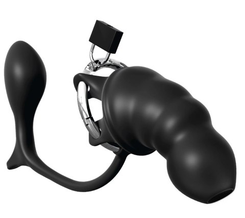 Anal Fantasy - Klatka Na Penisa Z Wtyczką Analną Czarna Anal Fantasy Elite Anal Fantasy - Klatka Na Penisa Z Wtyczką Analną Czarna Anal Fantasy Elite