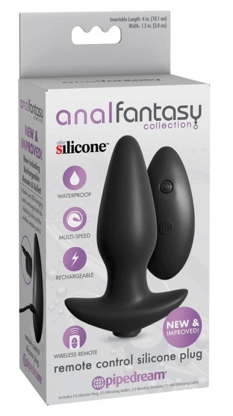 Anal Fantasy - Wtyczka Analna Z 10 Trybami Wibracji I Pilotem Analfantasy collection Anal Fantasy - Wtyczka Analna Z 10 Trybami Wibracji I Pilotem Analfantasy collection