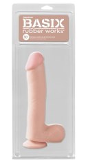 Basix - Naturalne Dildo Z Jądrami Cieliste 25 Cm Basix Rubber Works
