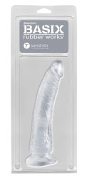 Basix - Realistyczne Dildo Slim 7 Przezroczyste Basix Rubber Works