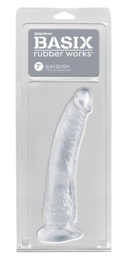 Basix - Realistyczne Dildo Slim 7 Przezroczyste Basix Rubber Works