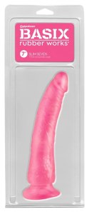 Basix - Realistyczne Dildo Slim 7 Różowe Basix Rubber Works