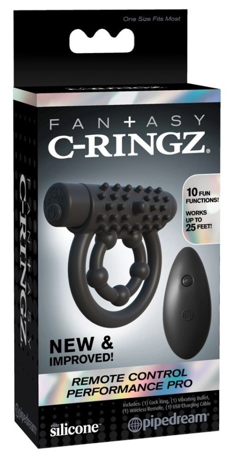 Fantasy C-Ringz- Pierścień Na Penisa Z Wibrobulletem I Pilotem Czarny Fantasy C-Ringz Fantasy C-Ringz- Pierścień Na Penisa Z Wibrobulletem I Pilotem Czarny Fantasy C-Ringz