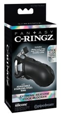 Fantasy C-Ringz- Silikonowa Klatka Na Penisa Z Kłódką I Kluczykiem Fantasy C-Ringz