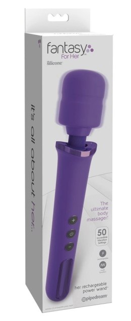 Fantasy For Her - Silikonowy Masażer Z Ruchomą Szyjką 33cm Fantasy For Her