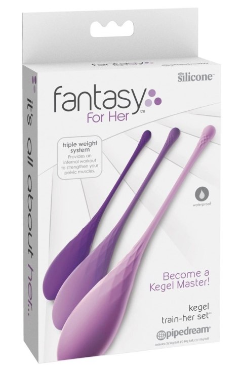 Fantasy For Her - Zestaw 3 Kulek Miłosnych Do Ćwiczenia Mięśni Kegla Fantasy For Her Fantasy For Her - Zestaw 3 Kulek Miłosnych Do Ćwiczenia Mięśni Kegla Fantasy For Her