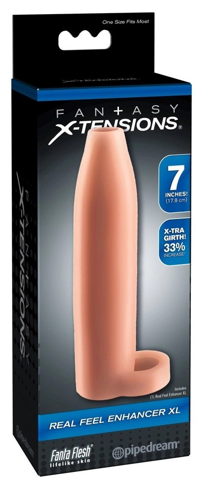 Fantasy X-Tensions - Xl Nakładka Na Penisa 33% Większy Penis Cielisty 18cm Fantasy X-TENSIONS Fantasy X-Tensions - Xl Nakładka Na Penisa 33% Większy Penis Cielisty 18cm Fantasy X-TENSIONS