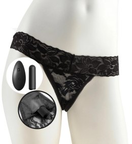 Fetish - Czarny Mały Vibro-Bullet Z Pilotem I 10 Trybami Wibracji Oraz Stringami Fetish Fantasy Series Limited Edition