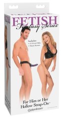 Fetish Fantasy Series - Puste Naturalne Dildo Z Paskiem Fioletowe 18cm Fetish Fantasy Series