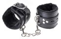 Fetish - Wygodne Kajdanki Z Łańcuszkiem I Futerkiem W Środku Czarny Fetish Fantasy Series Limited Edition