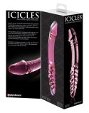 Icicles - Szklane Dildo Z Dwoma Innymi Końcówkami Icicles